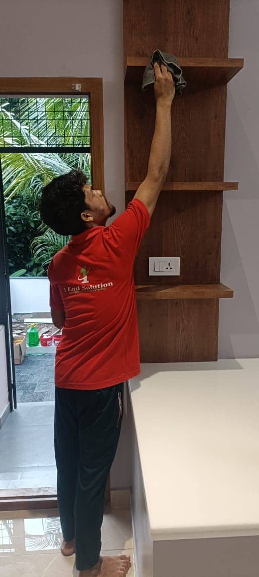 Residential cleaning work by One End Solution in Kerala