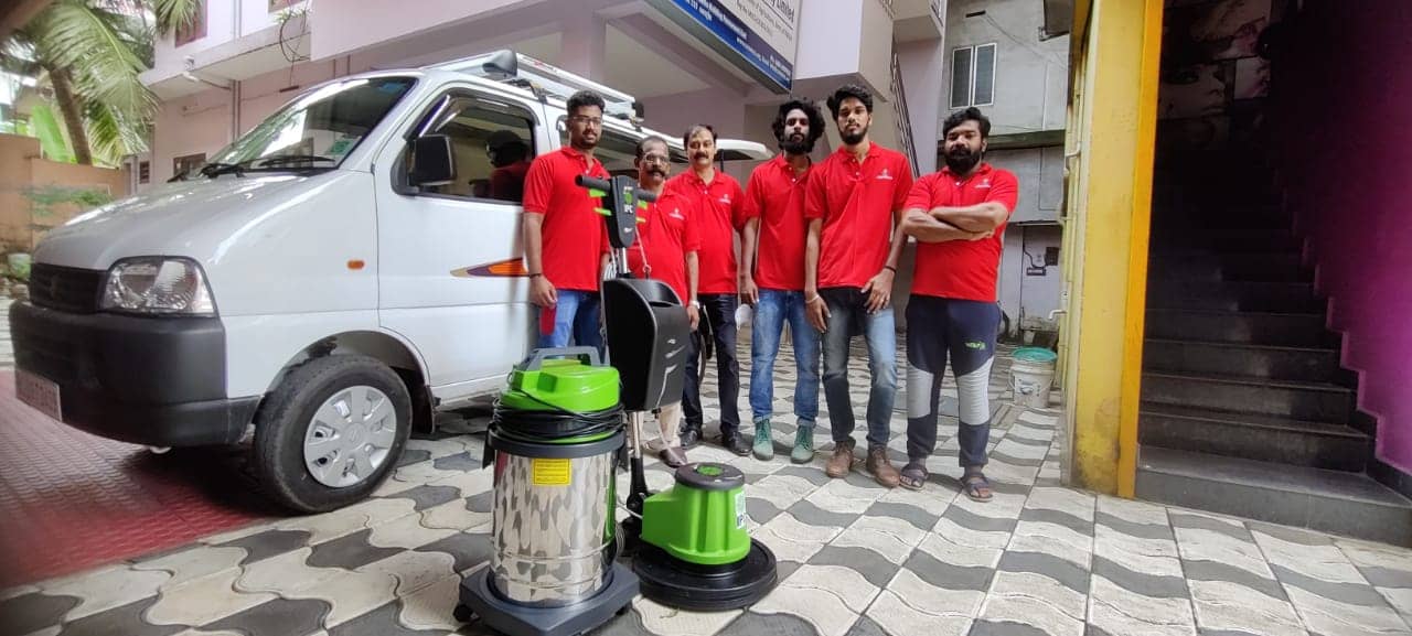 Commercial cleaning work by One End Solution in Kerala